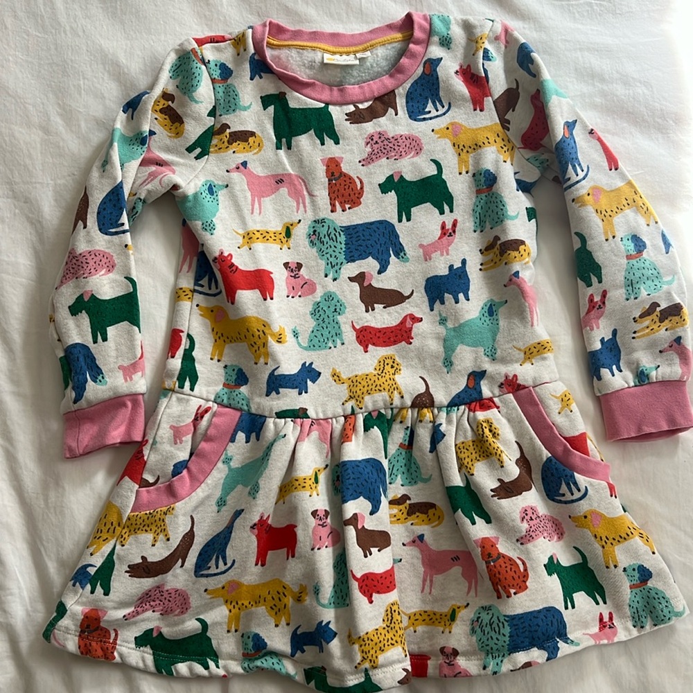 MiniBoden Sweatshirt Skater Dress